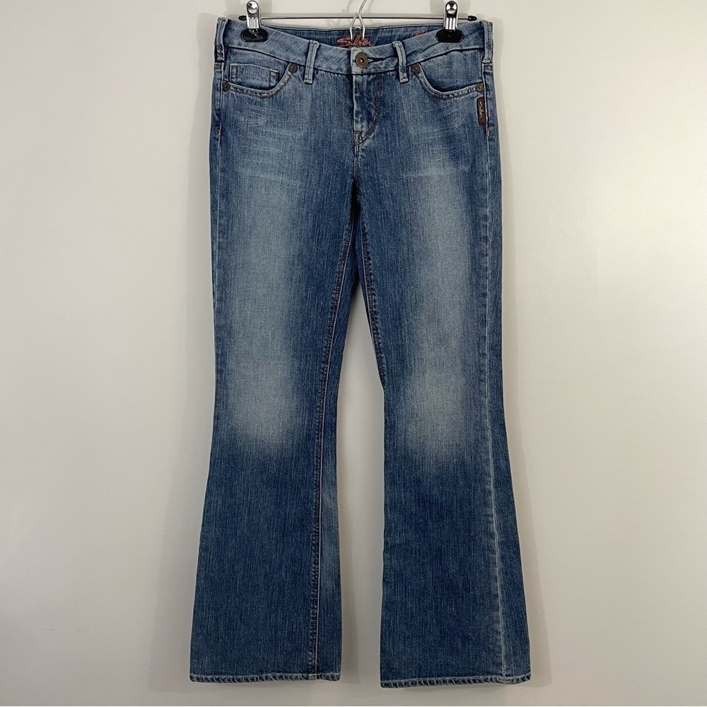 Vtg Silver Jeans Amie Flare Leg Women’s 28/34 Medium Blue Denim Lower Rise Y2k - Picture 6 of 14